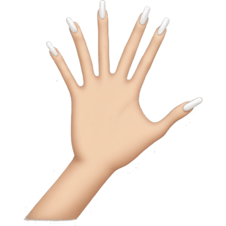 Hand with long nails emoji