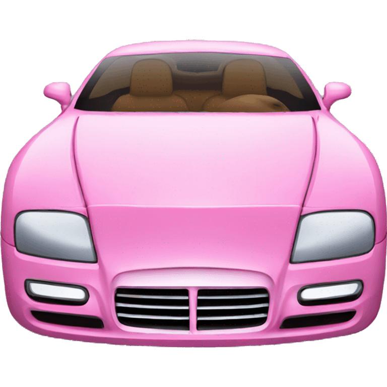 Pink luxury car emoji