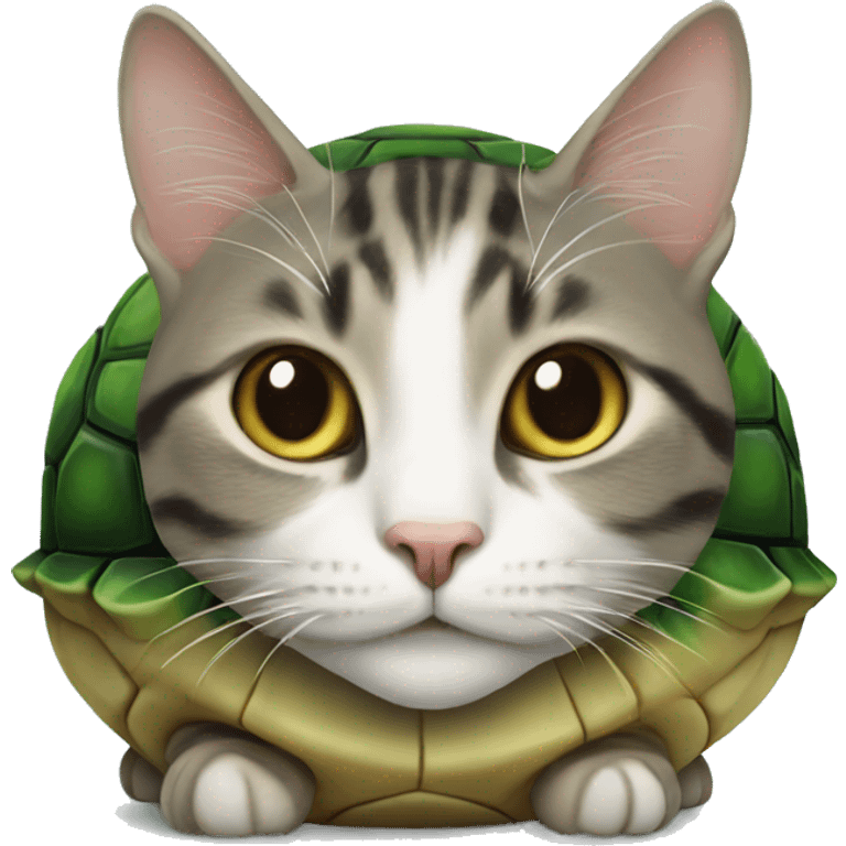 Cat with a turtle shell emoji