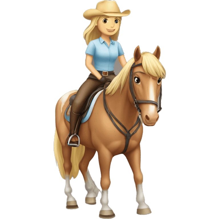 Horse riding girl  emoji