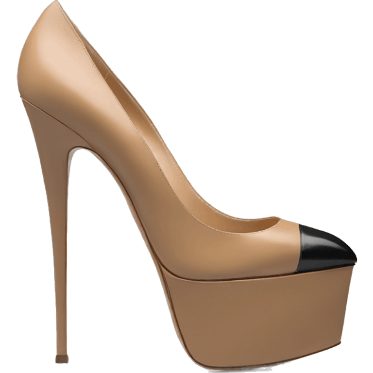 VALENTINO Tan-go PLATFORM PUMP black emoji