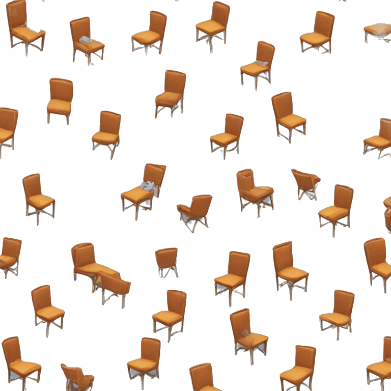 women flying over 6 chairs emoji