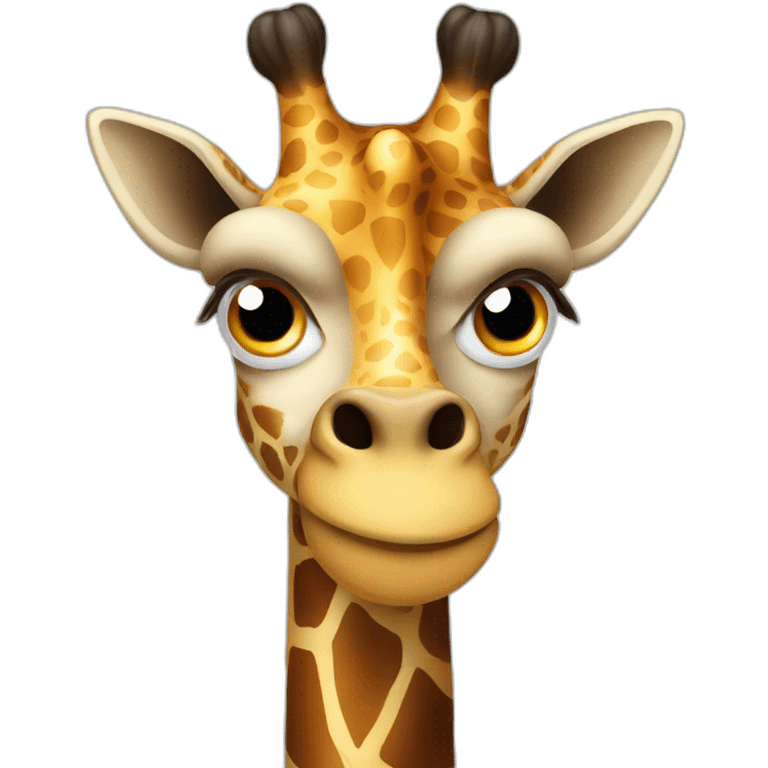 angry giraffe emoji