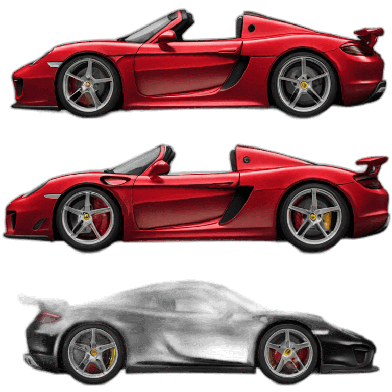 Red Porsche Carrera GT emoji