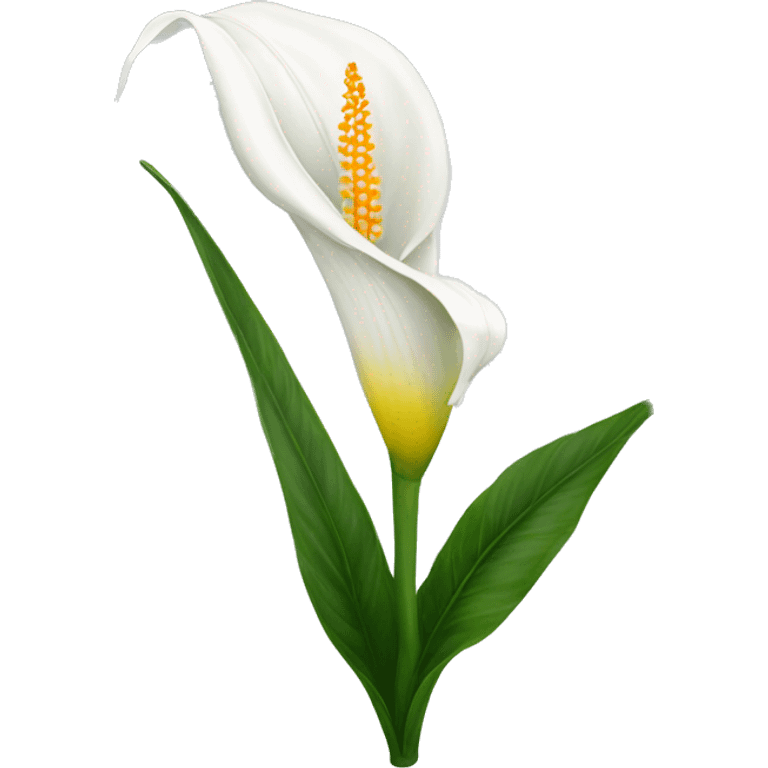 Peace lilies flower emoji