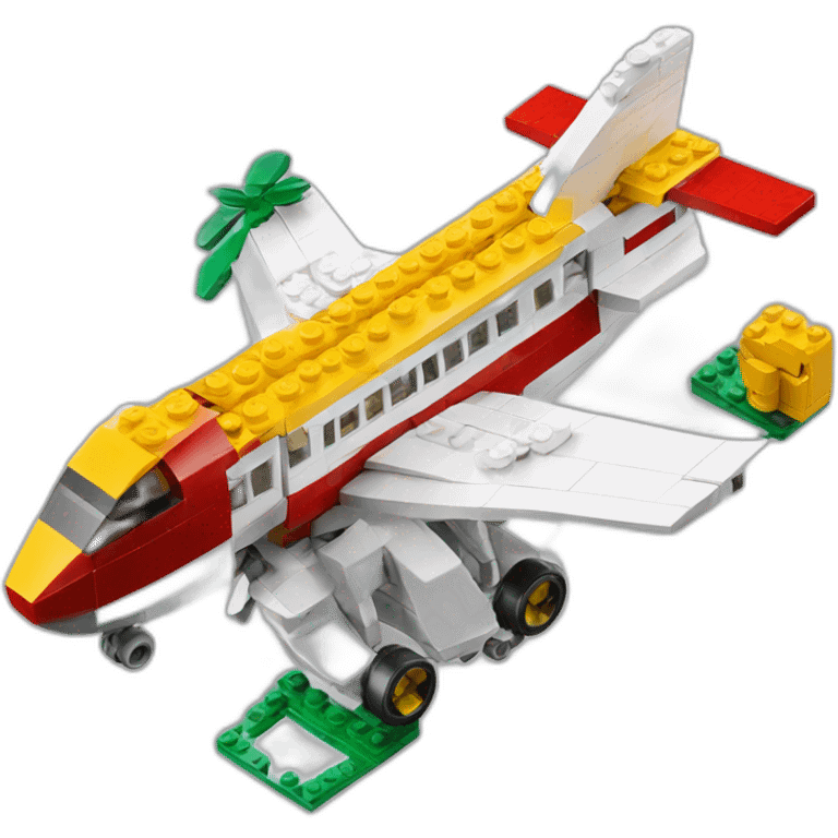 Lego like plane emoji