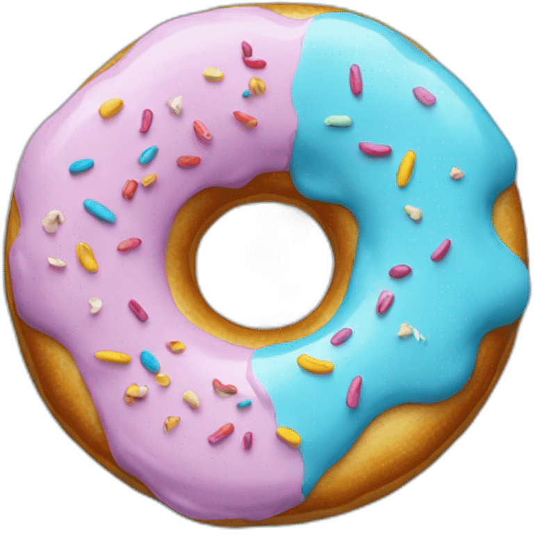 Donut blue emoji