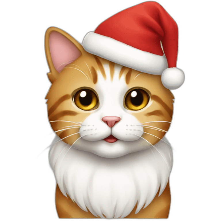 santa cat emoji