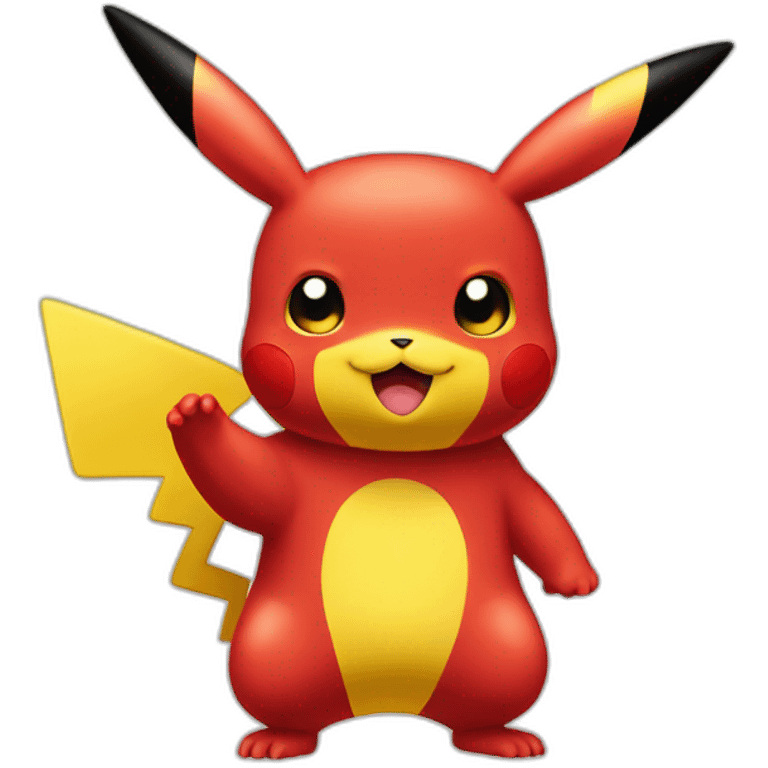 red pikachu emoji