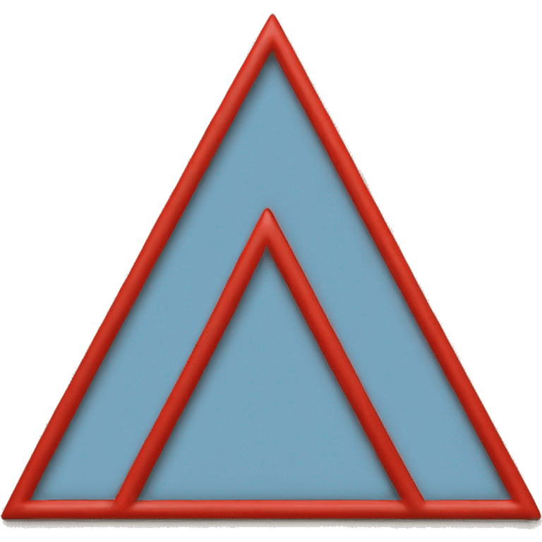 Red outlined triangle emoji