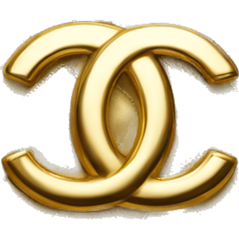 Chanel golden logo emoji