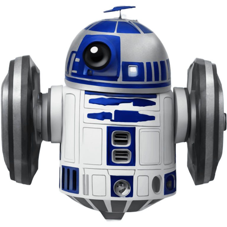 R2d2 with a headset emoji