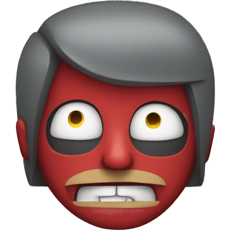 an angry ATM red face emoji