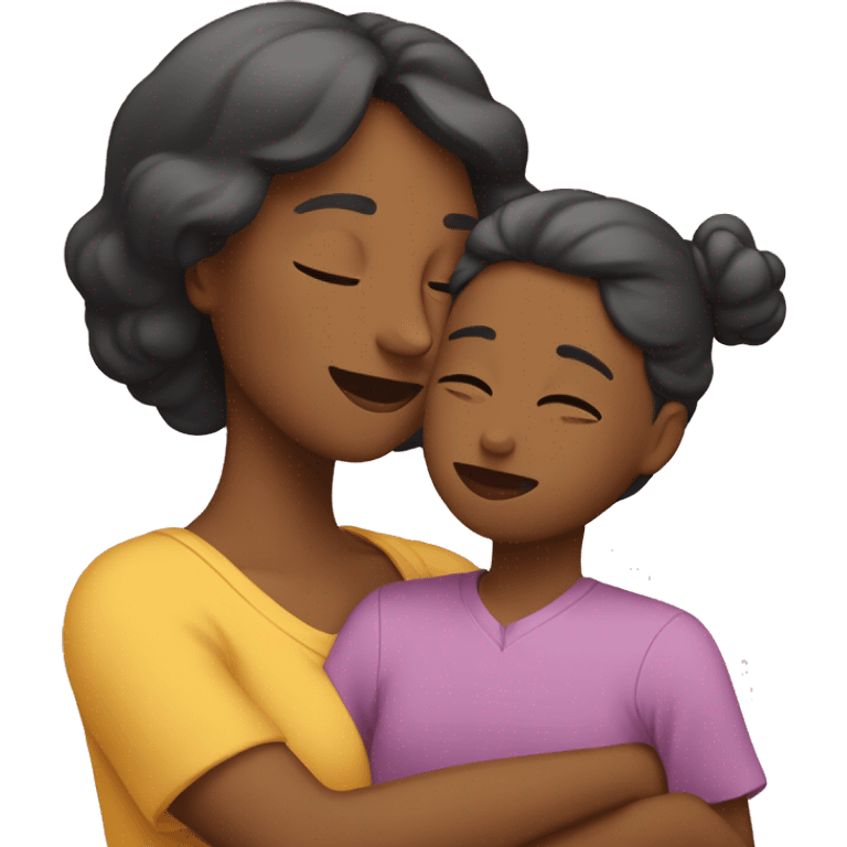 Abrazo, madre e hija emoji