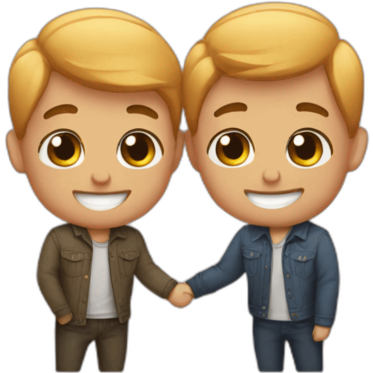 Cute gay couple emoji