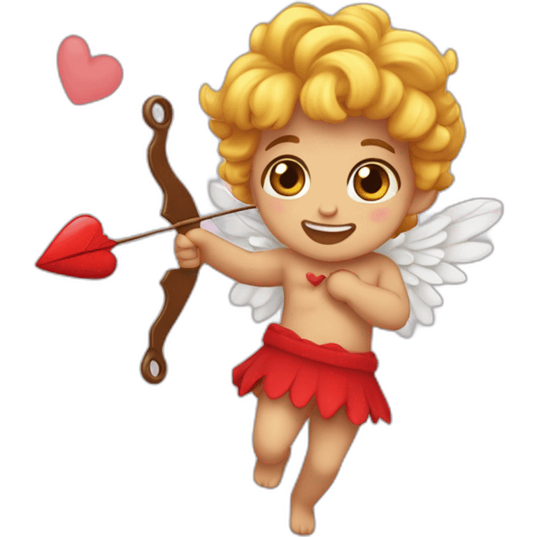 Cupido y su flecha de amor emoji