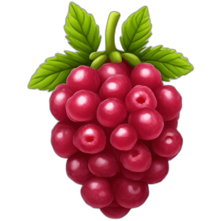 Raspberry fruits emoji