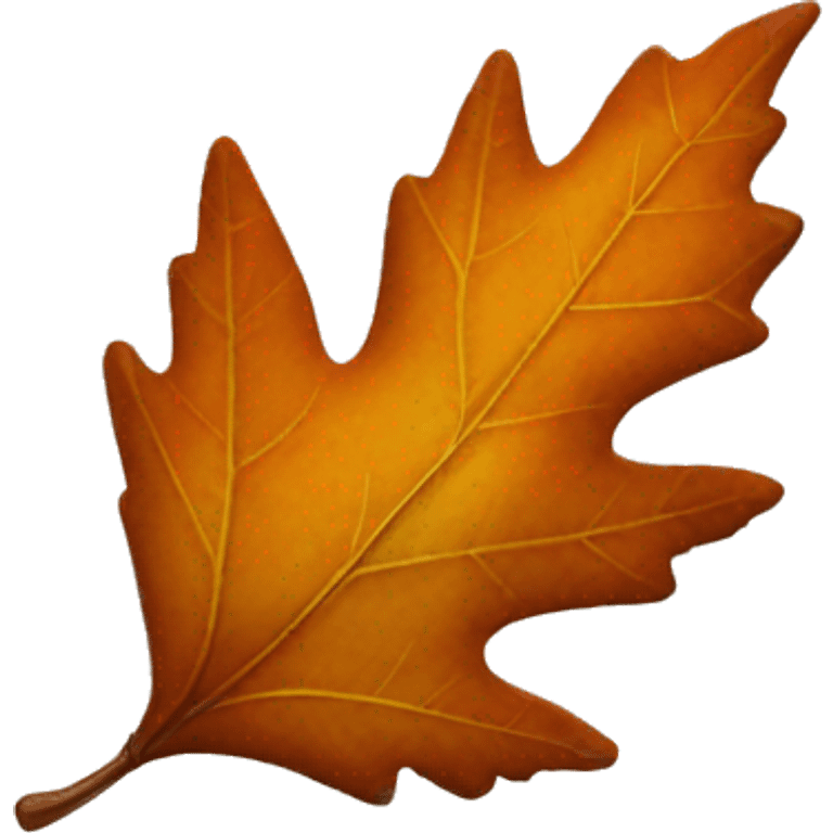 an autumn leaf emoji