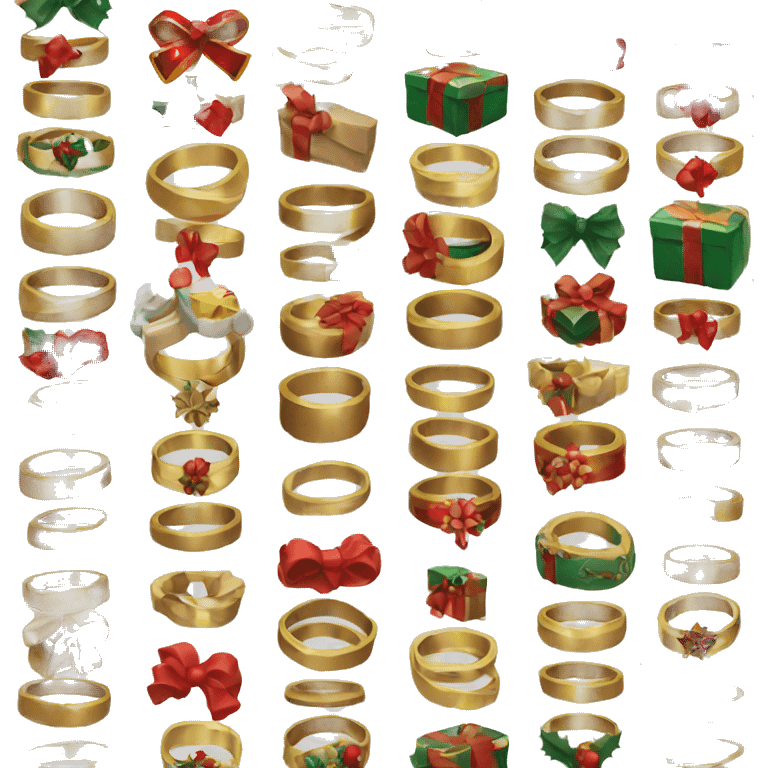 Christmas ring emoji