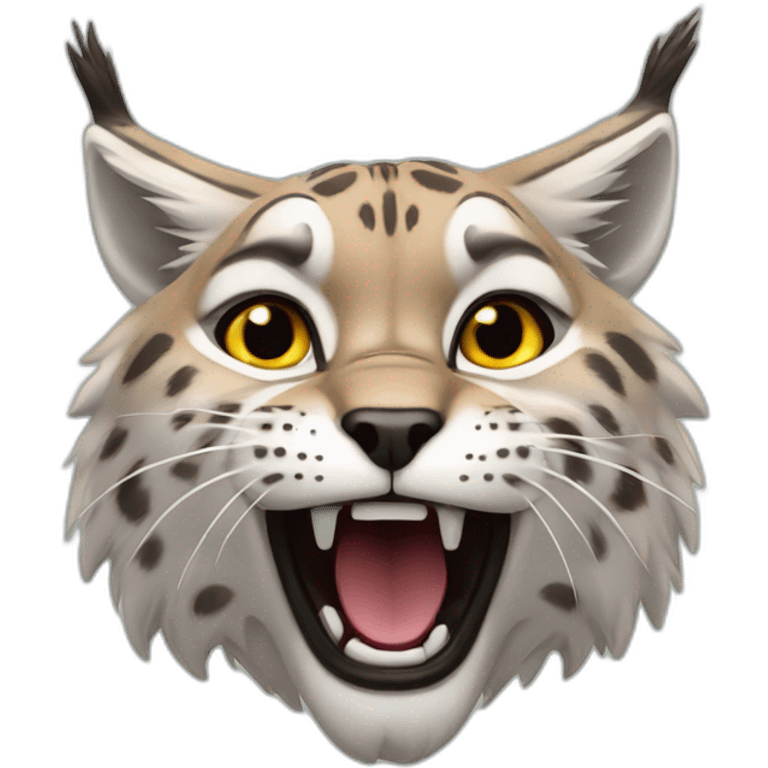 Expressive lynx emotion shocked surprised emoji AI Emoji Generator