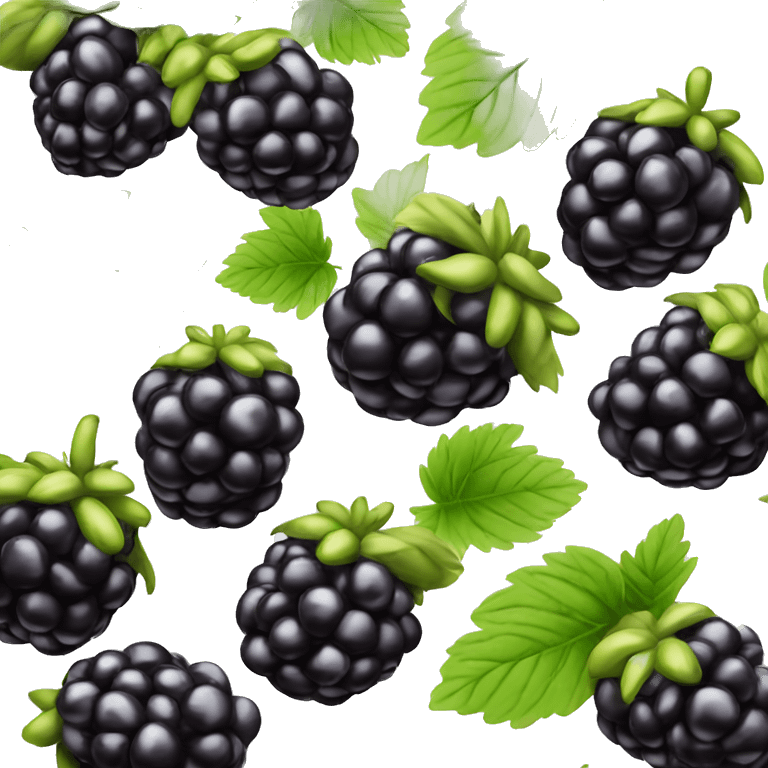 Blackberry fruit emoji