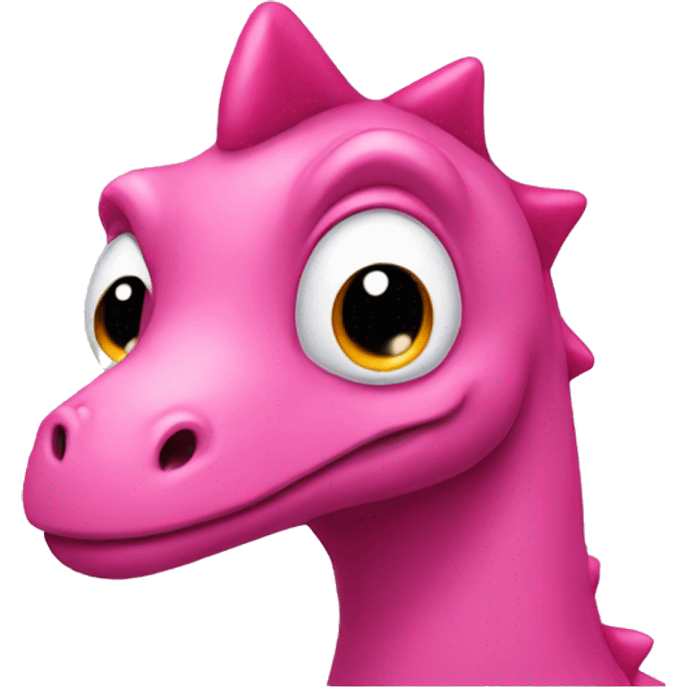 Pink dinosaur emoji