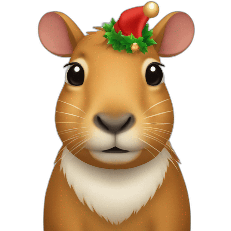 capivara de natal emoji