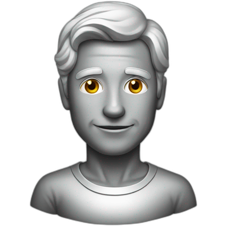 Silver man emoji