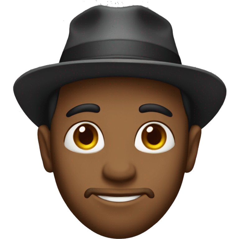 En haj me en hatt emoji