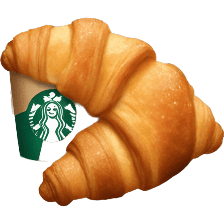 Starbucks croissant  emoji