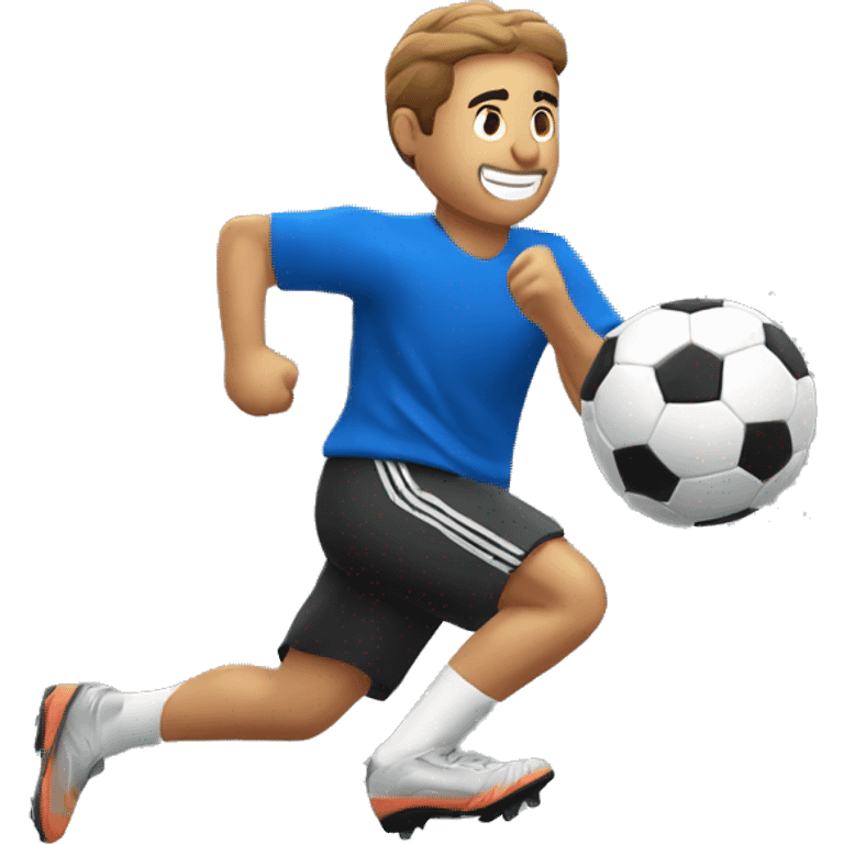 ANTONIO RUTIGER RUNNING WITH SOCCER BALL emoji