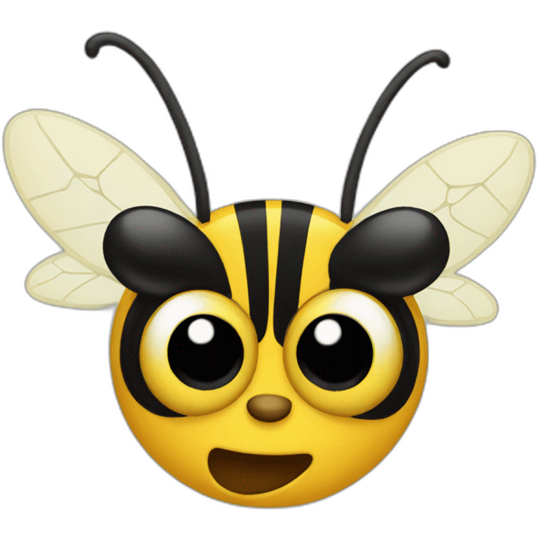 crazy bee emoji