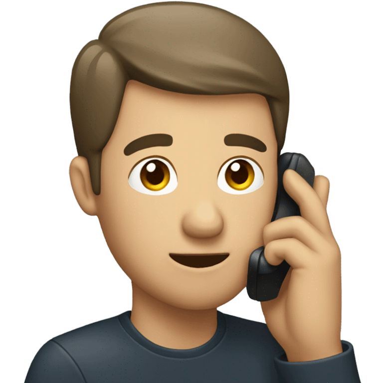 Man holding phone to his ear emoji