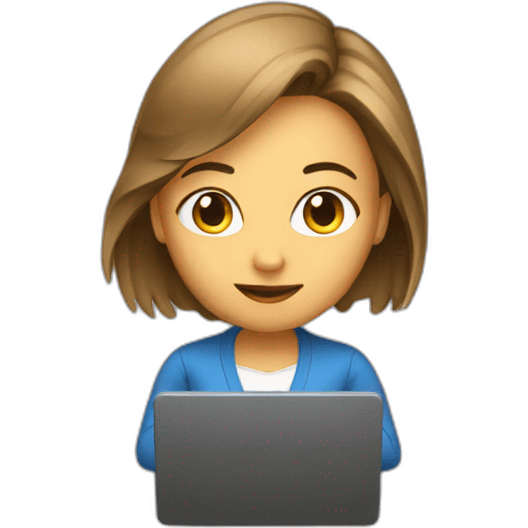 Woman coding emoji