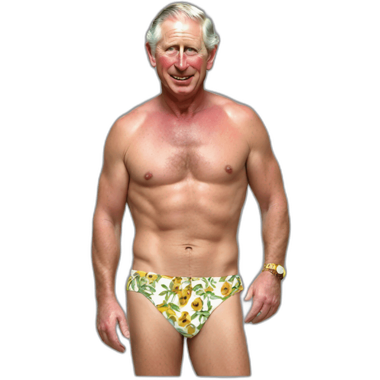 Prince Charles bikini emoji