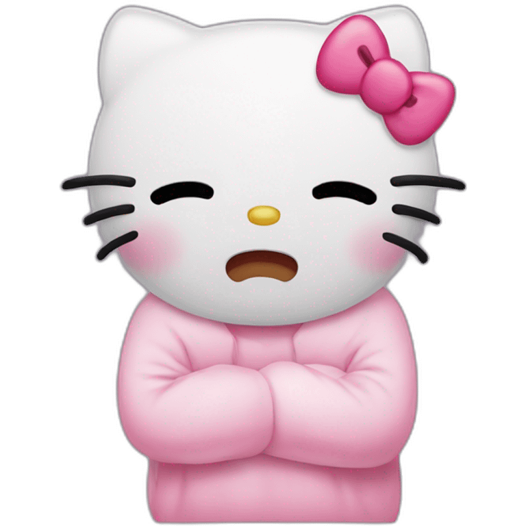 Hello kitty crying emoji emoji