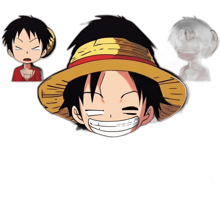 luffy standing with is scar emoji