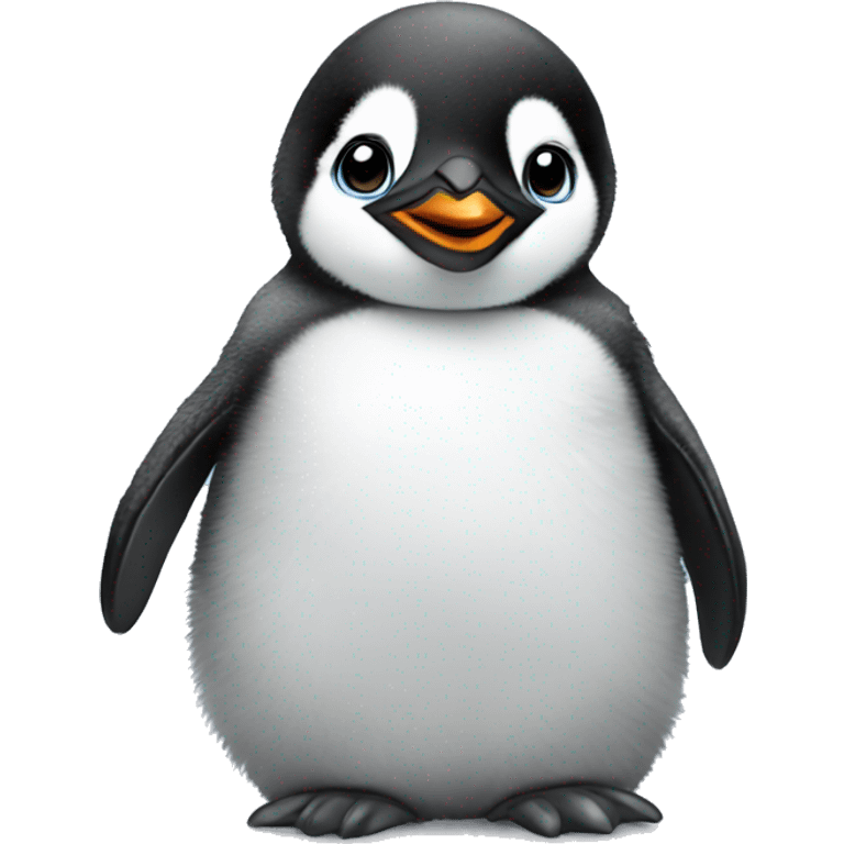 Realistic baby penguin  emoji