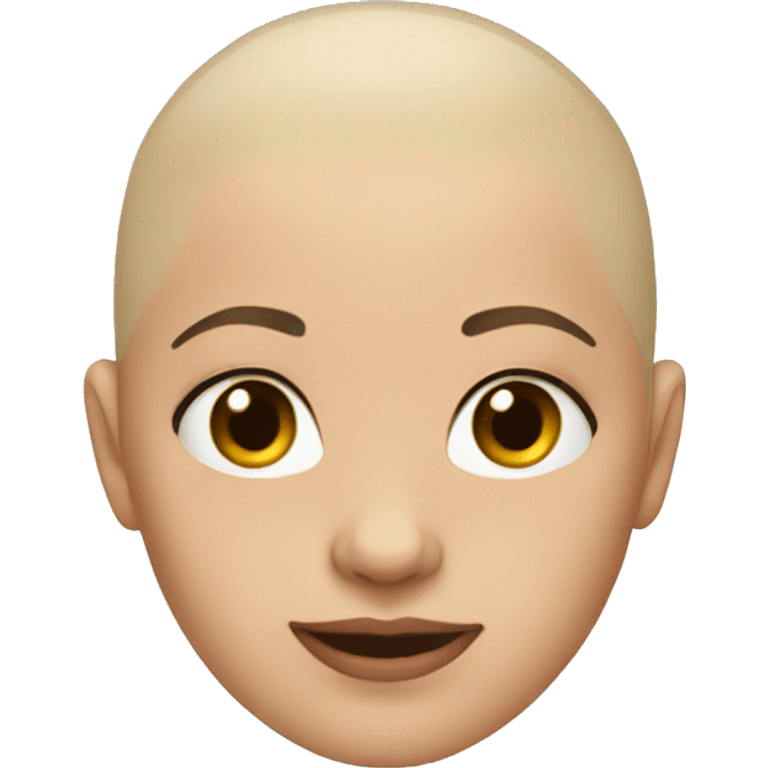 bald girl emoji