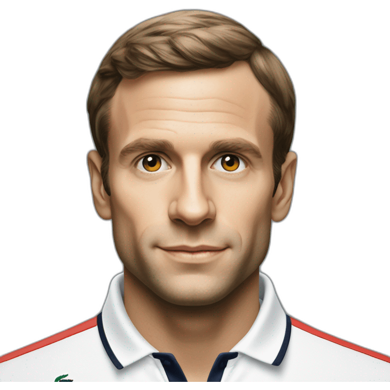 Macron en Lacoste tn emoji