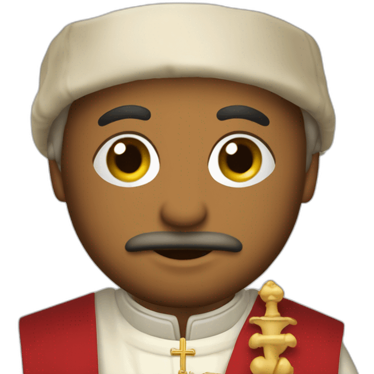 personnnage deguisé en costume casa del papal emoji