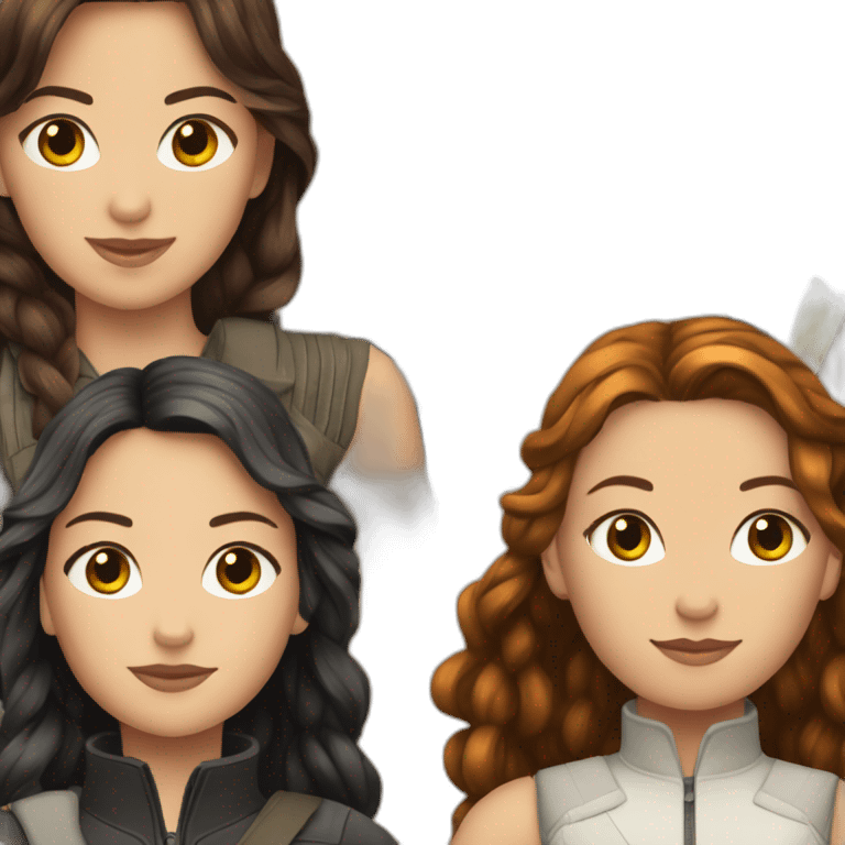 Katniss everdeen and Her sister emoji