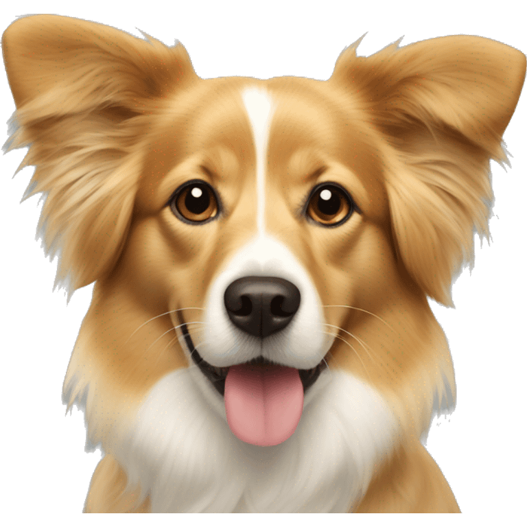 Papillon x golden retriever mix  emoji