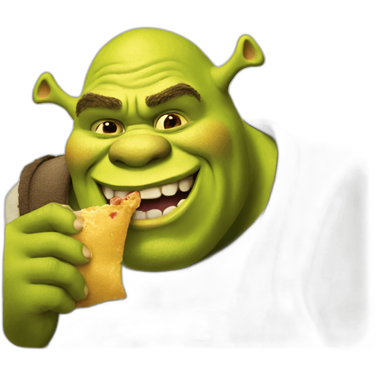 shrek eating emoji