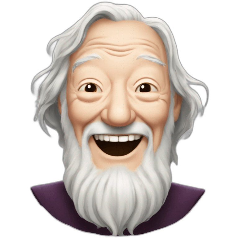 Michael gambon dumbledore laughing emoji