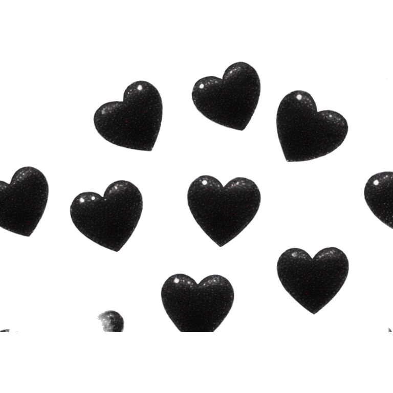 Black sparkle heart emoji