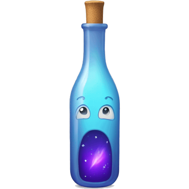 bottle with magic emoji