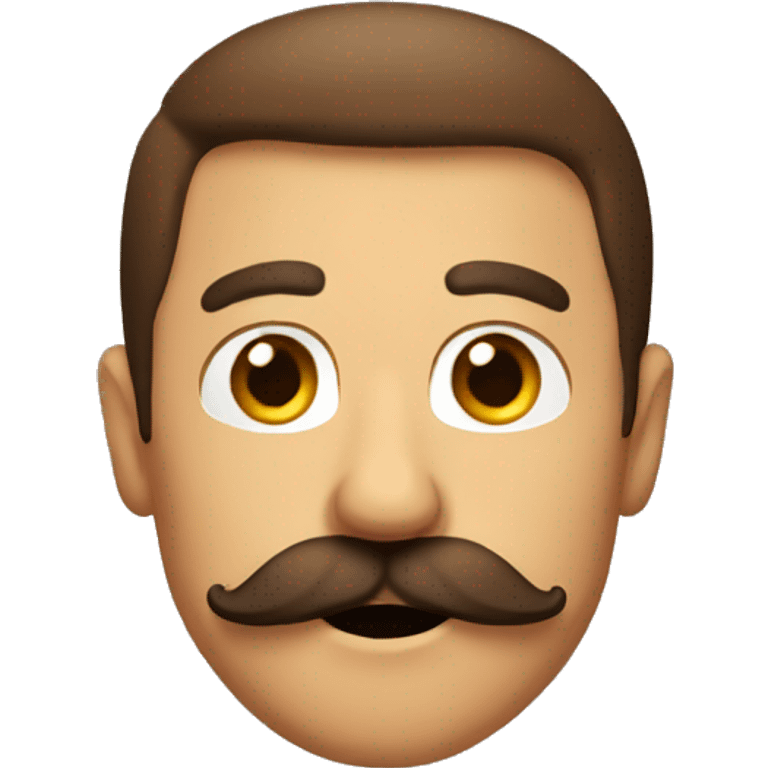 brown moustache   emoji