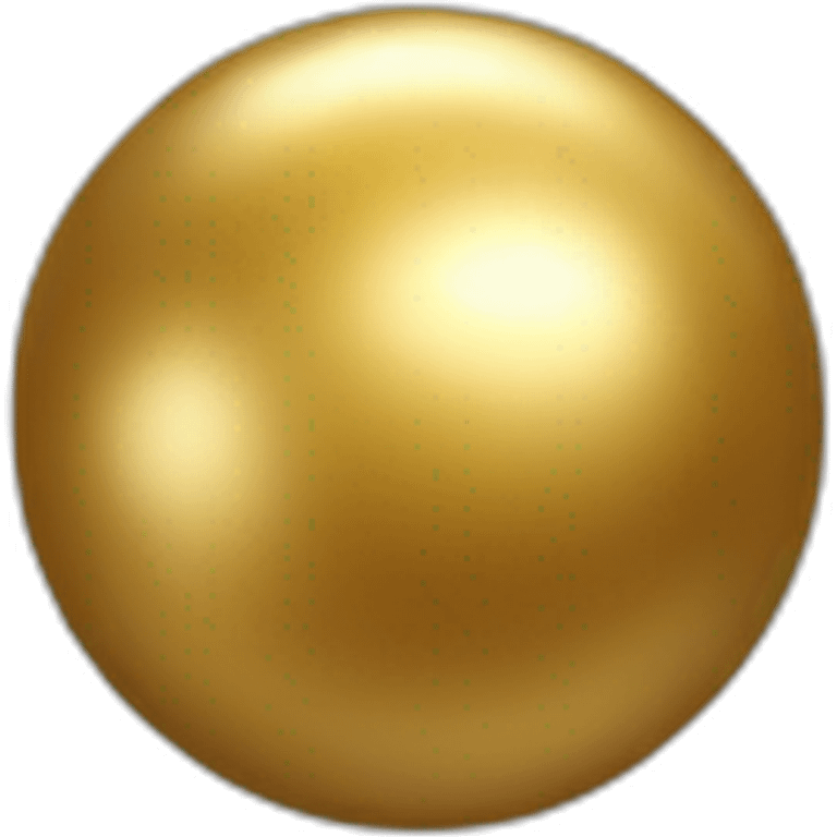 Gold ball emoji