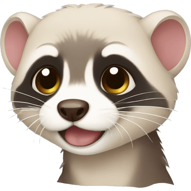 a crying ferret emoji